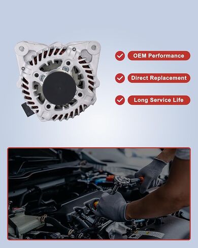 23100-5RA2B Alternator 12V 120 Amp Compatible with Nissan Versa L4 1.6L 2020 2021 2022, Kicks L4 1.6L 2020 2021 2022 2023 in Kuwait