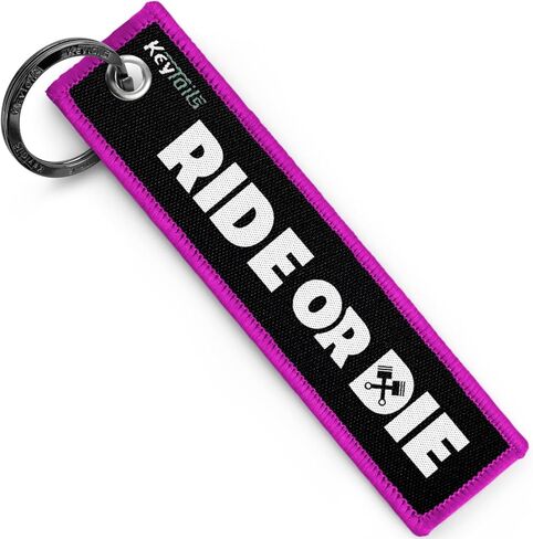 سلاسل مفاتيح KEYTAILS، علامة مفاتيح عالية الجودة للدراجات النارية، سكوتر، ATV، UTV [Ride Or Die] in Saudi Arabia