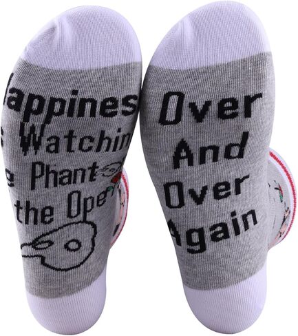 PXTIDY Phantom Opera Musical Socks Broadway Musical Gifts Watching Opera Phantom Drama Theatre Novelty Socks Gifts in Kuwait