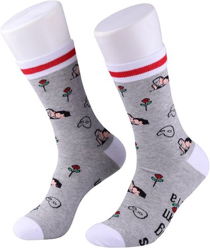 PXTIDY Phantom Opera Musical Socks Broadway Musical Gifts Watching Opera Phantom Drama Theatre Novelty Socks Gifts in Kuwait