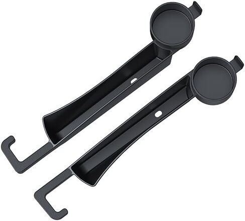 مجموعة حشو مقعد السيارة مكونة من قطعتين لملء الفراغ بين مانع مقعد المقعد لمنع العناصر من السقوط، خطاف حامل أكواب الماء متعدد الوظائف 4 في 1 بسعة كبيرة للتخزين العالمي لشاحنة سيدان SUV in Kuwait