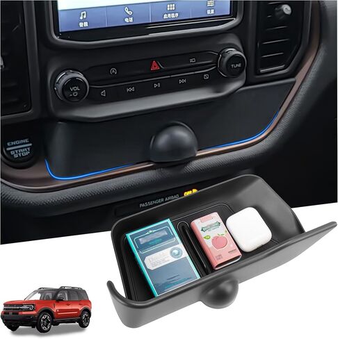 Center Console Organizer Compatible with 2021-2024 Ford Bronco Sport CX430 Interior Accessories, Console Insert Drawer Storage Box; Not Fit for Ford Bronco in Saudi Arabia