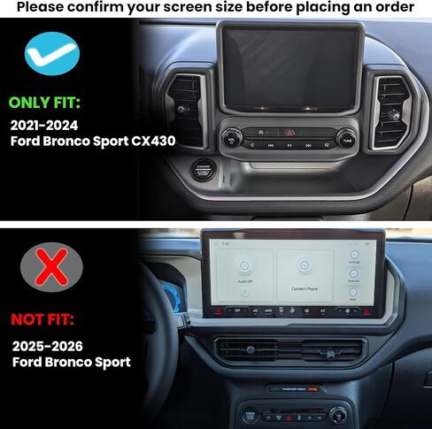 Center Console Organizer Compatible with 2021-2024 Ford Bronco Sport CX430 Interior Accessories, Console Insert Drawer Storage Box; Not Fit for Ford Bronco in Saudi Arabia