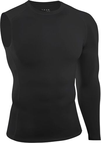 Roadbox Men's Compression Shirts Long Sleeve, Single Arm Workout Top, Athletic Base Layer Undershirt for Gym and Basketball in Saudi Arabia