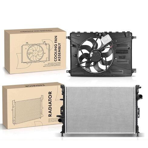 قطع غيار لمجموعة أدوات تجميع المبرد ومروحة التبريد لاند روفر LR2 2008 2009-2014 3.2L 2.0L Mod-A58PP-100179 in Saudi Arabia