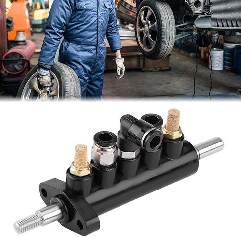 KIMISS Car Air Control Valve Foot Pedal Valve for Tire Changer Machine Supplies Tool Type A,Aluminum Alloy (Black)(B) in Kuwait