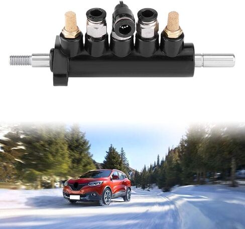 KIMISS Car Air Control Valve Foot Pedal Valve for Tire Changer Machine Supplies Tool Type A,Aluminum Alloy (Black)(B) in Kuwait