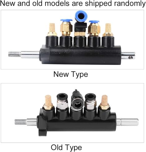 KIMISS Car Air Control Valve Foot Pedal Valve for Tire Changer Machine Supplies Tool Type A,Aluminum Alloy (Black)(B) in Kuwait