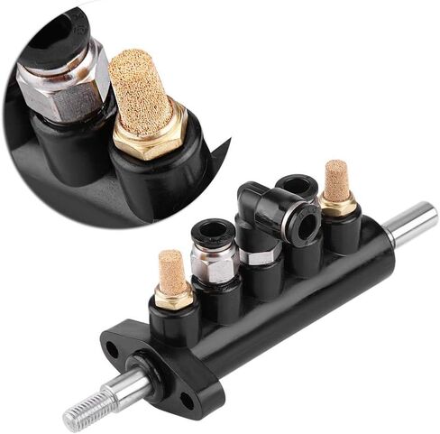 KIMISS Car Air Control Valve Foot Pedal Valve for Tire Changer Machine Supplies Tool Type A,Aluminum Alloy (Black)(B) in Kuwait