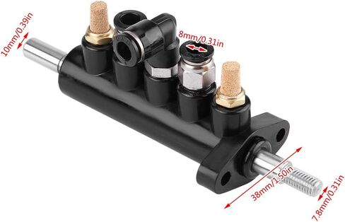 KIMISS Car Air Control Valve Foot Pedal Valve for Tire Changer Machine Supplies Tool Type A,Aluminum Alloy (Black)(B) in Kuwait