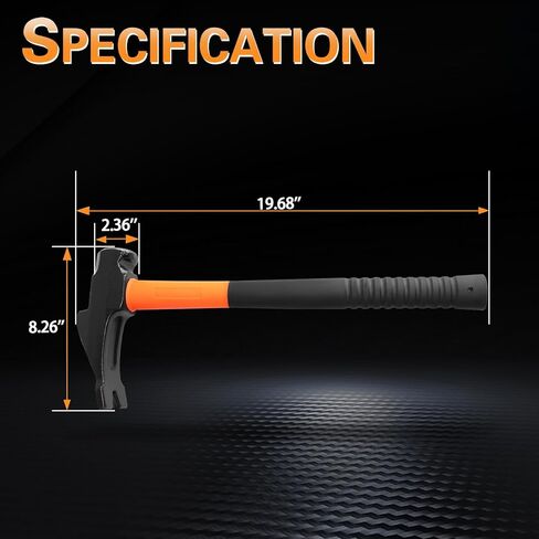 مطرقة إطارات مقاس 20 بوصة مع تصميم قاطع خرز للإطارات لسهولة إزالة الإطارات، أداة شديدة التحمل لصيانة الإطارات وإصلاحها، تناسب السيارات والدراجات النارية والمركبات الرباعية والجرارات وإزالة إطارات in Kuwait
