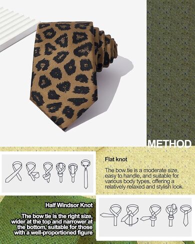 Leopard Necktie for Women Men, 2.8 Inch Wide Skinny Novelty Animal Print Cheetah Tie for Party Business Wedding Party Casual Fashion in Kuwait