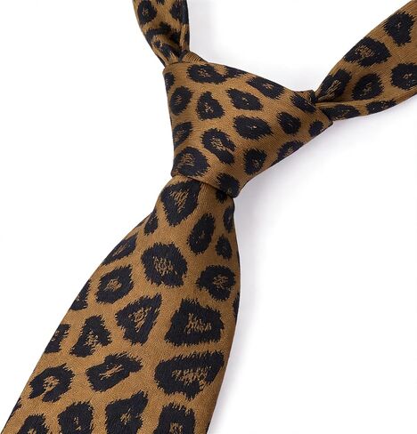 Leopard Necktie for Women Men, 2.8 Inch Wide Skinny Novelty Animal Print Cheetah Tie for Party Business Wedding Party Casual Fashion in Kuwait