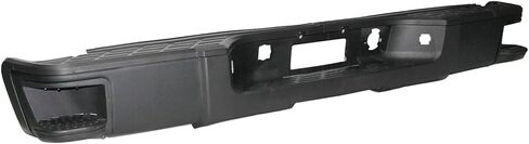 Rear Step Bumper Strap Fit for 2007-2013 Chevrolet Silverado/GMC Sierra 1500 Black Steel Bumper Sensorless Holes with Side Mats and License Plate Lights in Kuwait