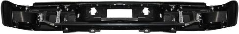 Rear Step Bumper Strap Fit for 2007-2013 Chevrolet Silverado/GMC Sierra 1500 Black Steel Bumper Sensorless Holes with Side Mats and License Plate Lights in Kuwait