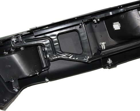 Rear Step Bumper Strap Fit for 2007-2013 Chevrolet Silverado/GMC Sierra 1500 Black Steel Bumper Sensorless Holes with Side Mats and License Plate Lights in Kuwait