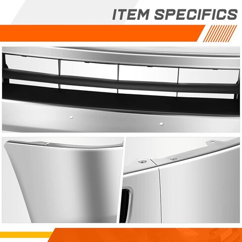 PM PERFORMOTOR Front Bumper Face Bar Replacement Compatible with 2012-2021 Nissan NV1500 NV2500 NV3500, with Fog Light Cutouts, Polished Chrome in Saudi Arabia