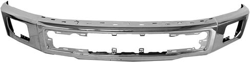 2015-2017 Ford F150 Front Bumper Face Bar; Chrome; For Use Without End Caps; With Fog Lights; Made Of High Strength Steel; [Fo] Partslink FO1002422 in Kuwait