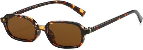 YAMEIZE Retro Small Rectangle Sunglasses for Women Men Vintage 90s Narrow Rectangular Sunglasses UV400 in Saudi Arabia