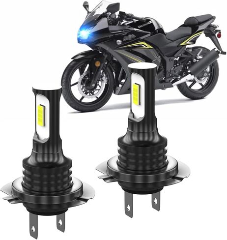متوافق مع مصابيح الضباب Kawasaki Ninja EX300 300 2012-2017، مصابيح الدراجات النارية أو مصابيح الضباب، 800% ساطعة 10000LM 8000K أزرق، عبوتان in Kuwait