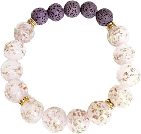 الحرف الفنية ARTSY يتوهج في الظلام اليراع الخرز سوار، اليراع مارونو الزجاج الخرز تمتد سوار، مضيئة حورية البحر بلورات Moonstone المجوهرات in Kuwait