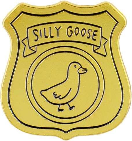 Silly Goose Badge Enamel Pin, Silly Goose Award Pin Brooch, Funny Gift For Teens Adults, Sassy Animal Silly Trophy Lapel Badge, Wacky Award Brooches, Funny Honk Meme Accessories in Saudi Arabia