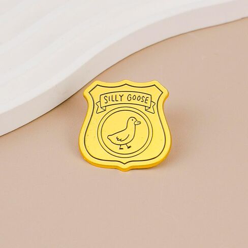 Silly Goose Badge Enamel Pin, Silly Goose Award Pin Brooch, Funny Gift For Teens Adults, Sassy Animal Silly Trophy Lapel Badge, Wacky Award Brooches, Funny Honk Meme Accessories in Saudi Arabia