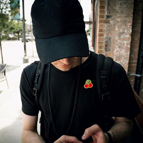 Cherry Lapel Pins 12/24/50/100Pcs Cute Red Fruit Lapel Pin Back to School Brooch Student Enamel Lapel Pin Backpack Scarf Hat Bag Decoration Girls Women in Kuwait