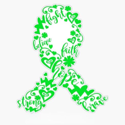 Magnet Scoliosis Warrior Scoliosis Ribbon Strong Hope Believe Fight Faith Brave Magnetic Vinyl Sticker 5" in Saudi Arabia