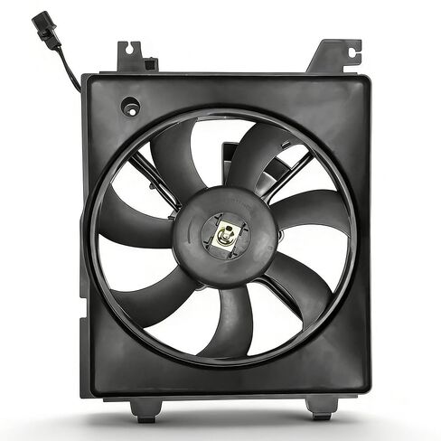 PartsFlow A/C Condenser Cooling Fan for 2001 2002 2003 2004 2005 2006 Hyundai Elantra 620-813 in Saudi Arabia