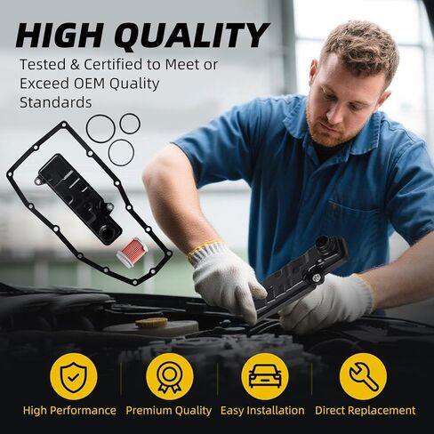 Transmission Filter Oil Pan Gasket Kit, Compatible with Honda CR-V CRV 2015-2019, Civic 2016-2021, Accord 2015-2020, Replaces 21814RJ2003, 254205LJ003 in Kuwait