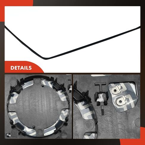A-Premium Right Passenger Side Heated Mirror Glass with Backing Plate - Compatible with Chevrolet Impala 2014-2020 - Exterior Side View Convex Mirror in Saudi Arabia