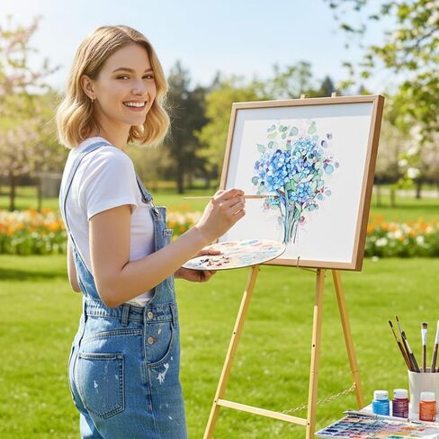 حامل حامل ذهبي من SHENLIU للعلامة، حامل عرض معدني عالي التحمل من 4 طبقات مع سلسلة قابلة للتعديل للوحات وملصقات حفلات الزفاف وصور علامات الترحيب والعرض التجاري in Kuwait