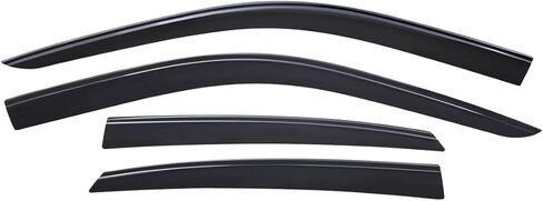 Lightronic Extra Durable Outside-Mount Low-Profile Auto Vent Window Visors, Fits 2022-2025 Honda Civic (Sedan), UV Protection Rain Guards, Original Wind Deflectors, Smoke, 4-Pcs in Saudi Arabia