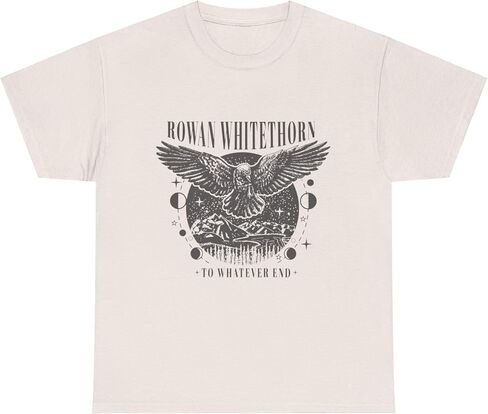 تي شيرت روان وايتهورن إلى أي شيء نهاية عرش الزجاج - Booktok Merch، تي شيرت برسومات للجنسين، هدية سارة جي ماس، عاشق الكتب YA in Kuwait