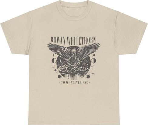 تي شيرت روان وايتهورن إلى أي شيء نهاية عرش الزجاج - Booktok Merch، تي شيرت برسومات للجنسين، هدية سارة جي ماس، عاشق الكتب YA in Kuwait