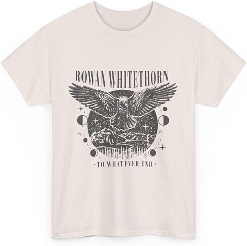 تي شيرت روان وايتهورن إلى أي شيء نهاية عرش الزجاج - Booktok Merch، تي شيرت برسومات للجنسين، هدية سارة جي ماس، عاشق الكتب YA in Kuwait