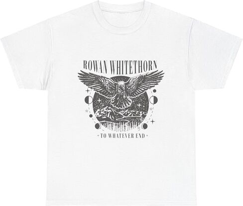 تي شيرت روان وايتهورن إلى أي شيء نهاية عرش الزجاج - Booktok Merch، تي شيرت برسومات للجنسين، هدية سارة جي ماس، عاشق الكتب YA in Kuwait