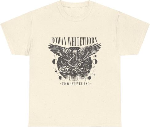 تي شيرت روان وايتهورن إلى أي شيء نهاية عرش الزجاج - Booktok Merch، تي شيرت برسومات للجنسين، هدية سارة جي ماس، عاشق الكتب YA in Kuwait