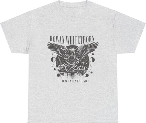 تي شيرت روان وايتهورن إلى أي شيء نهاية عرش الزجاج - Booktok Merch، تي شيرت برسومات للجنسين، هدية سارة جي ماس، عاشق الكتب YA in Saudi Arabia