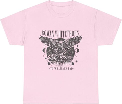 تي شيرت روان وايتهورن إلى أي شيء نهاية عرش الزجاج - Booktok Merch، تي شيرت برسومات للجنسين، هدية سارة جي ماس، عاشق الكتب YA in Kuwait