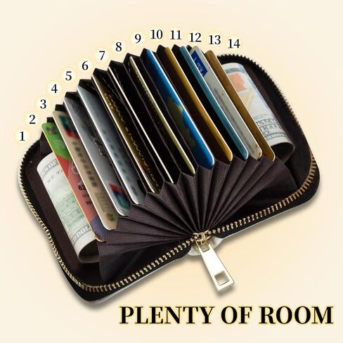 Credit Card Holder with Zipper, Slim RFID Blocking Card Wallet for Women Men Christian Cross Design PU Leather Small Accordion Card Case Wallet, ID Card Organizer, Pocket Business Card Case in Saudi Arabia