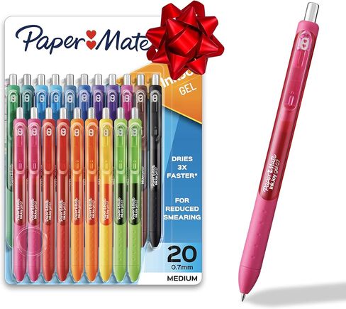 Paper Mate InkJoy Gel Pens, Medium Point (0.7mm), Assorted Colors, 60 Count - Back to School Supplies, Teacher Essentials, Journaling, Writing, Note-Taking, Pack of 3 in Saudi Arabia