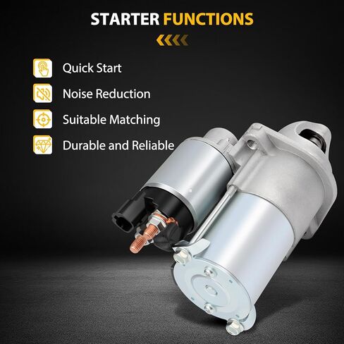 ASAPE 36100-2G100 New Starter Motor for Hyundai for Sonata 2.4L 2009-2014, for Kia for Optima 2.4L 2012-2013 | Replaces OEM 19090, 8000285, 26100-2G000, 36100-25020 | 12V 1.2KW CW 10-Tooth Pinion in Saudi Arabia