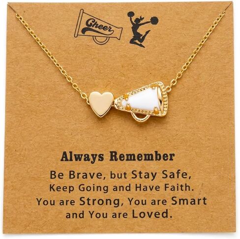 Cheerleader Cheer Gifts Cheerleading Necklace for Women Mom Coach Team Cheer Stuff Accessories Birthday Gifts for Cheerleader in Saudi Arabia