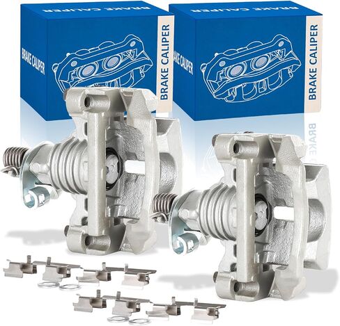 Disc Brake Caliper Rear Pair 2005-2009 Buick Allure 2005-2008 Buick LaCrosse Compatible with Chevy Impala 2011-2016 Brake Caliper Assembly with Bracket 18B5010 18B5011 in Kuwait