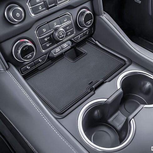 منظم وحدة التحكم المركزية متوافق مع الملحقات الداخلية 2021-2024 Chevy Tahoe/Suburban وGMC Yukon/YukonXL، وصينية تخزين مسند الذراع بغطاء مقصورة مخفية (ليس لموديلات Denali أو 2025) in Saudi Arabia
