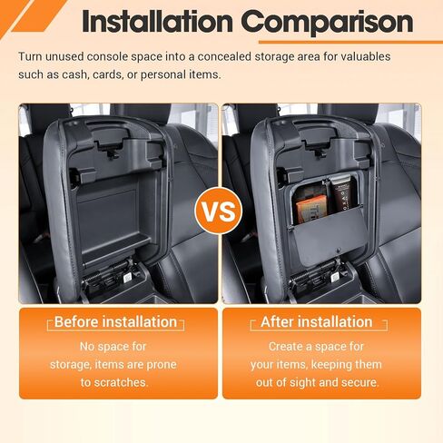 TACORBO Center Console Hidden Storage Organizer Compatible with Jeep Gladiator JT 2020-2024 and Jeep Wrangler JL/JLU 2018-2025, Wrangler 4XE One-Touch Armrest Hidden Secret Compartment Box in Saudi Arabia