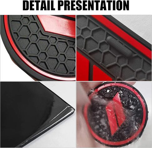 11 قطعة من بطانات حامل الأكواب المخصصة من jeseny، بطانات وحدة التحكم المركزية لجيب الباب لملحقات دودج تشالنجر 2015-2023، سجادات داخلية مضادة للغبار ووسادات مضادة للانزلاق (أحمر)، JEZH1000RE-11PC in Kuwait