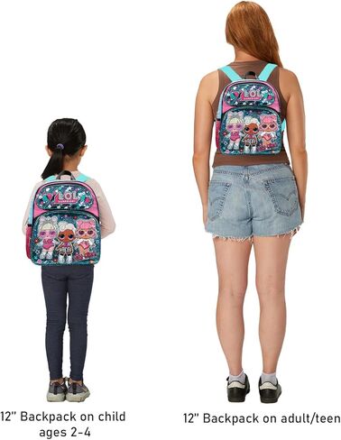 LOL Surprise Mini Backpack for Girls Set - Bundle with 12" Small Backpack, Stickers, and More | LOL Surprise Mini School Bag for Kids, Toddlers, Girls in Saudi Arabia